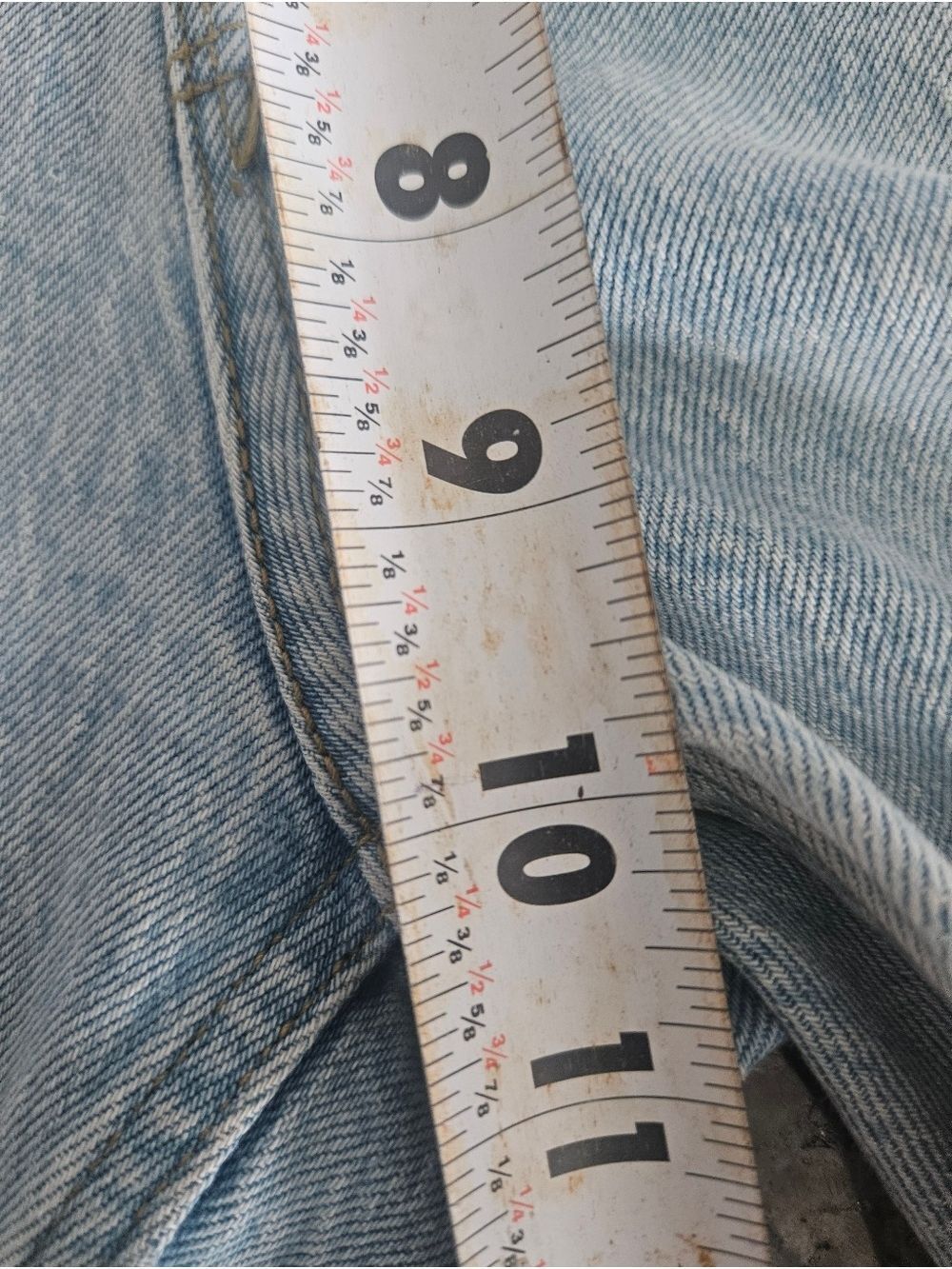 Abercrombie & Fitch Curve Love The Dad High Rise Jeans 25 Light Wash - Picture 5 of 8